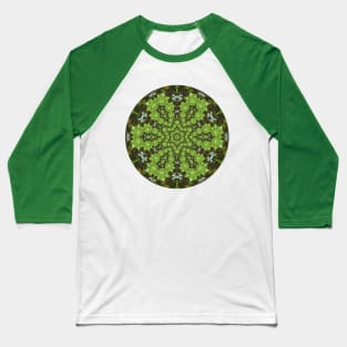 Light Green Bubbles Kaleidoscope Baseball T-Shirt